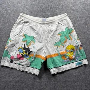 Vintage LOONEY TUNES Warner Bros Overprint Shorts 1980's Sunny Funnies Size XL - Picture 1 of 16