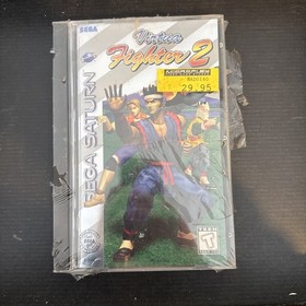 Virtua Fighter 2 (Sega Saturn, 1996) tears in shrink wrap/crack In Case Lid