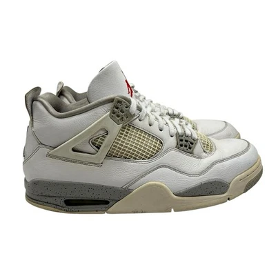 Nike Air Jordan 4 Retro Blanco Oreo Para hombres Talla 12 EE. UU. CT8527-100 Blanco Gris Rojo Foto 1 de 4