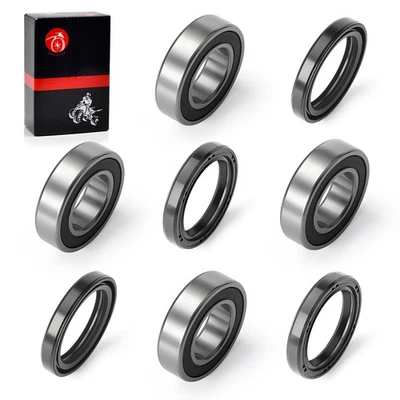 2X Front Wheel Bearings Seals 2003-2008 For Kawasaki Mule 3010 Diesel 4x4 KAF950 - Изображение 1 из 4