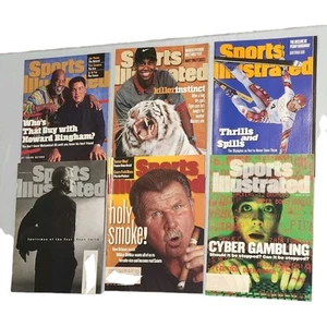 Lot Of 6 1997- 1998 Sports Illustrated Magazines Tiger Woods Ditka Ali Vintage - Picture 1 of 8
