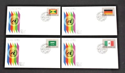 UNITED NATIONS SET OF 16 FLAG FDC’S  - 1985 - #450-465 -  PRISTINE SET - Image 1 of 4