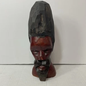 Handgeschnitzte Holzstatue Jamaikaner doppelseitig Rasta Mann und Frau - Bild 1 von 8