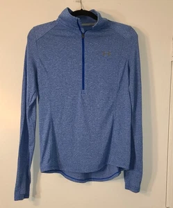 UNDER ARMOUR Women's Tech 1/2 Zip Twist Shirt Blue Sz Large  - Picture 1 of 10