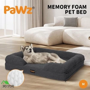 PaWz Memory Foam Pet Sofa Bed Cushion Dog Cat Mattress Washable Removable - Picture 1 of 12