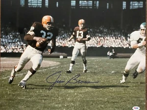 Jim Brown Signed 16x20 - Cleveland Browns, All Pro, HOF - PSA/DNA Authenticated - Picture 1 of 3