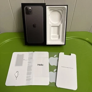 Apple iPhone 11 Pro Max 64gb Space Gray Color EMPTY BOX ONLY w/ Inserts - Picture 1 of 4