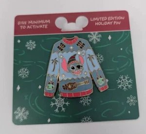 NEW Stitch Scrump Ugly Sweater Christmas Holiday Disney LE Gift Card Pin - Picture 1 of 1