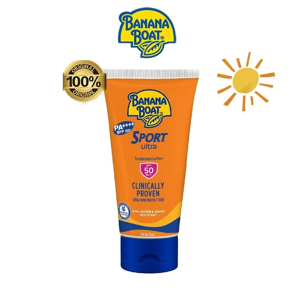 Loción protectora solar Banana Boat Sport Ultra clínicamente probada SPF50 PA++++90 ml Foto 1 de 4