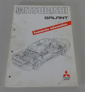 Manual De Taller Información Técnica Mitsubishi Galant & GTi Tipo E30 03/88 - Imagen 1 de 5