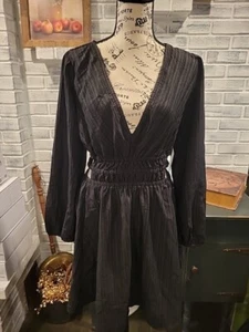 NWT - Hint of Blush Black Dress (Size: L) - Picture 1 of 12