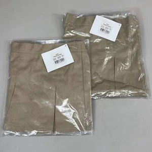 PLUSE UNIFORM (2 PACK) Girls Pleated Skirt w/ Built-in Shorts Youth Girl's Sz 6 - Picture 1 of 12