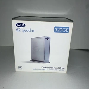 LaCie 301108U d2 HD Quadra 7200RPM 8MB 320GB eSATA F800/400 External Hard Drive - Picture 1 of 11