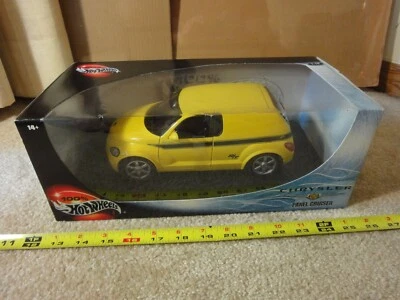 Rare! Hot Wheels 1/18 scale, yellow diecast model PT Cruiser, R/T Panel Cruiser. - Image 1 of 4