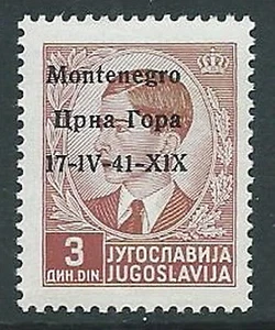 1941 MONTENEGRO 3 D VARIETà 17-1V-41-X1X MNH ** - M61 - Imagen 1 de 1