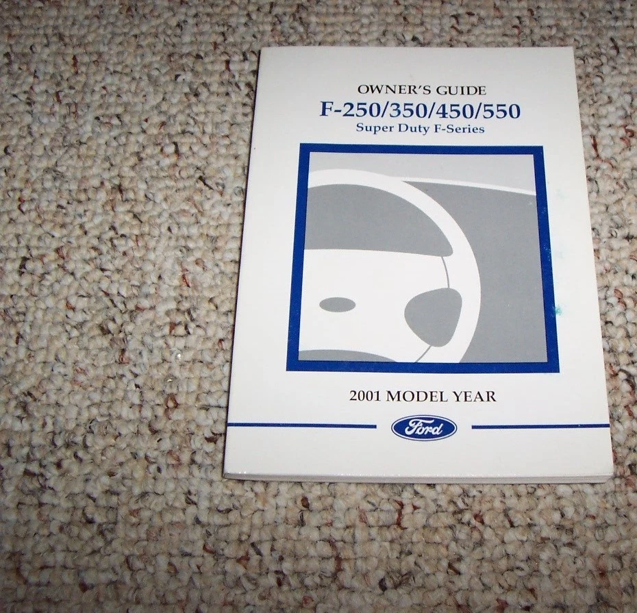 2001 Ford F-350 Super Duty Truck Owners Manual Crew Cab XL XLT Diesel Lariat - Image 1 of 1