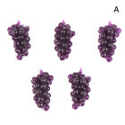 5Pcs/Set Dollhouse  Fruit Grape Mini Simulated Fruit Tpr  Soft Small Grape Corn}