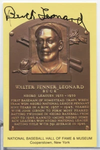 Buck Leonard Grays Autographed HOF 3.5"x5.5" Postcard w/COA 101723MGL-13 - Imagen 1 de 2