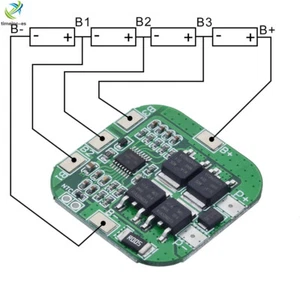 20A 4S 14.8V 16.8V 18650 Li-ion Lithium Battery BMS PCM PCB Protection Board E - Foto 1 di 4