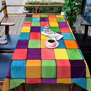 3D Color box 8 Tablecloth Table Cover Cloth Birthday Party Event AJ WALLPAPER AU - Picture 1 of 1