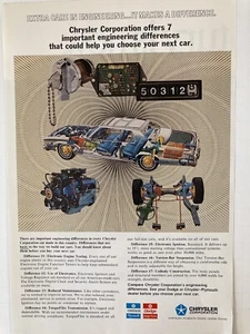 1973 Chrysler Engineering Differences Print Ad - Picture 1 of 2