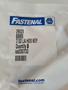 1pc Hex Key Allen Wrench 7/32" Long Arm- Fastenal Industrial - Picture 1 of 2