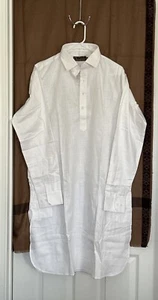 New Men’s Pakistani Kurta Salwar Set Cotton Color-white Chest-22 in, Salwar-41in - Picture 1 of 12