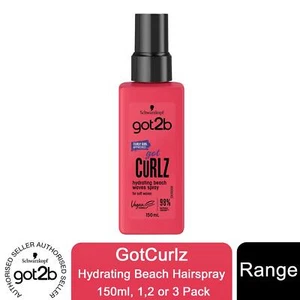 Schwarzkopf Got2b Got Curlz Hydrating Beach Curly Waves Hair Spray, 150ml - Picture 1 of 40