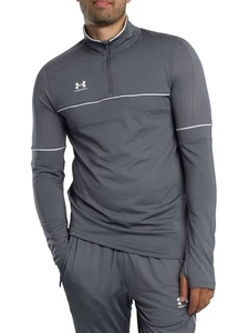 Under Armour Men's Challenger Training 1/4 Zip Jacket, Grey - Picture 1 of 7