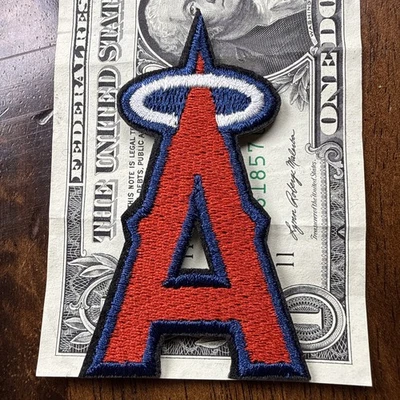 🔥VINTAGE Style Anaheim Angels Embroidered Iron On Patch Baseball MLB Mike Trout - Image 1 of 4