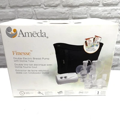 Ameda Finesse Double Electric Breast Pump With Dottie Tote Sealed New - Image 1 of 4