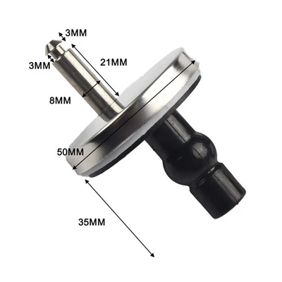 Coppia di cerniere per WC senza cerniera Quick Sliver&Black Soft Top Close - Immagine 1 di 4