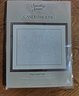 Jarrón Something Special Candlewicking Dogwood #80107 kit de colección nuevo en stock Needlecraft Foto 1 de 3