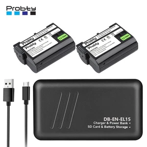 EN-EL15 EL15C Boîtier Chargeur Batterie ou 2 Emplacements pour Nikon Z5 Z6 Z7II D600 D610 D810 - Photo 1 sur 18