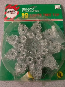 Vintage Holiday Treasures 19 Light Star Shaped Tree Topper 1980's Tested Works - Picture 1 of 10