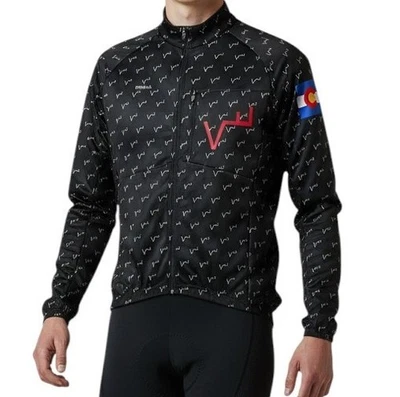 Chaqueta de ciclismo Primal Thermal Aerion para hombre mediana cremallera completa Happy Trails Colorado Foto 1 de 4