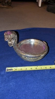 Candelabro pedestal serpiente HomeWorx de Harry Slatkin raro en buen estado Foto 1 de 4