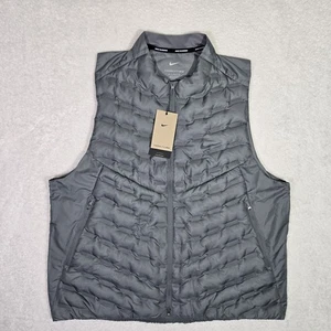 Nike Therma-FIT ADV Repel Down Fill Running Vest Gray FB7542-084 Mens XL - Picture 1 of 9