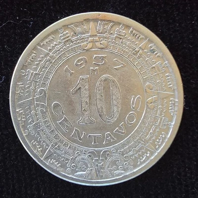 1937 Mexico 10 Centavo BU  KM 432 (A046) - Image 1 of 2