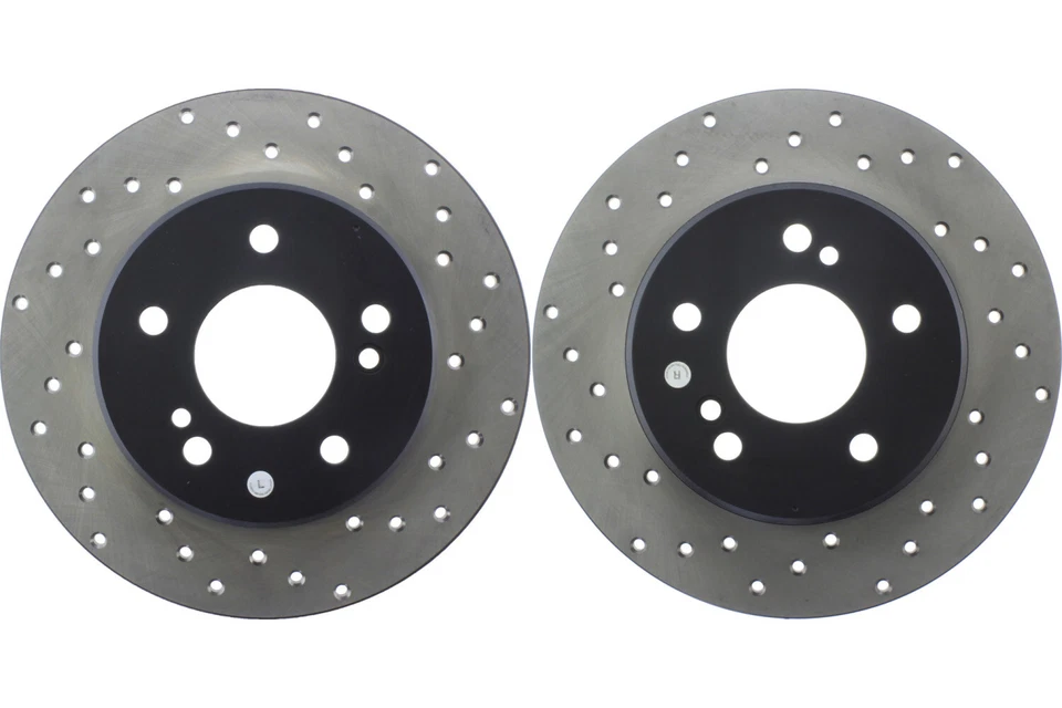 Rear PAIR Stoptech Disc Brake Rotor for 1998-2004 Mercedes-Benz SLK230 (45789) - Image 1 of 4
