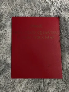 H.E. Harris US State Quarters 1999–2008 Commemorative Map Book Album - Picture 1 of 5