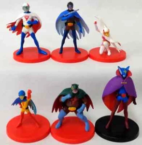 Pokka Japan Science Team Gatchaman Set of 6 Small Figures Battle of the Planets - Picture 1 of 3