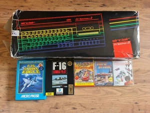 Sinclair ZX Spectrum + en caja con juegos probados funcionando Outrun F16 Hard Drivin - Imagen 1 de 6