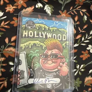 Gpk TOPPS GARBAGE PAIL KIDS 2022 California Takeover SKETCH 1/1 CHRIS MEEKS - Picture 1 of 2