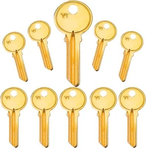 10PCS YA1 (Y1) BRASS Key Blanks 10Keys Master 5Pin YA1 Padlock Key Blanks - Picture 1 of 7