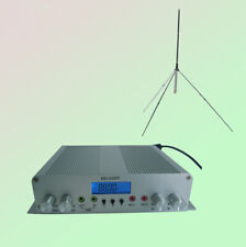 520w FM Transmitter Stereo PLL Broadcast Radio Station Range Max Antenna Power