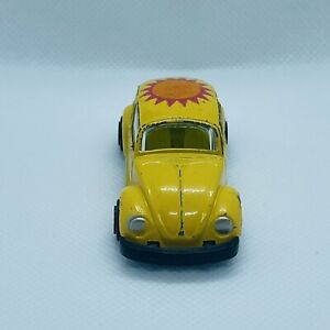 Vintage Volkswagen Beetle Zylmex Zee D20 Bug Sun Design Hong Kong 1:64 Yellow