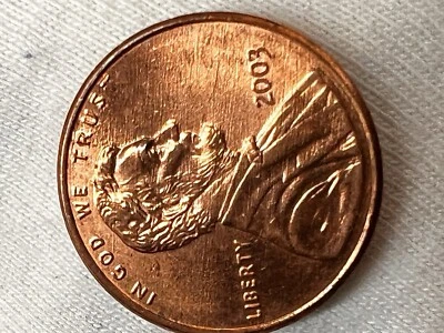 2003 Lincoln 1C Errors,DDO, Laminating,VERY UNIQUE,VERY RARE￼AND VERY NICE! - Image 1 of 4