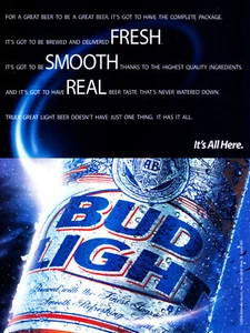 BUDWEISER BEER AD #44 RARE 2004 OUT OF PRINT FOR COLLECTORS ~  - Picture 1 of 2