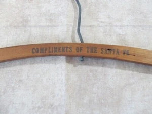 Vintage 1930's Santa Fe RR Wooden Coat Hanger Sleeper Car w/ S.F. timetable 1986 - Picture 1 of 4